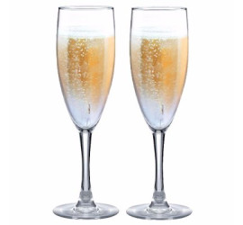 2 Taças de Vidro Ruvolo 150 ml para Champagne