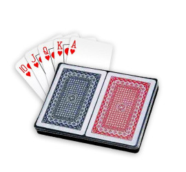 2 Jogos De Baralho 108 Cartas Em Plástico Poker Truco Magica