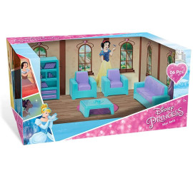Brinquedo Mini Sala Das princesas Disney Roxo e Azul