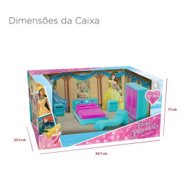 Casinha Boneca Brinquedo Mini Quarto Princesas Disney - Mielle