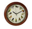 Relógio de parede analógico com Canto de Pássaros 