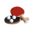 Kit Ping Pong 2 Raquetes 3 Bolinhas