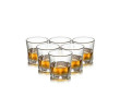 Jogo C/6 Copos de Vidro whisky 5 Faces 280ML Original Line