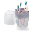 Porta Escova de Dente e Creme Dental com Tampa de Plástico