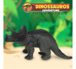 Dinossauro Triceratops de Brinquedo Vinil Macio Aventura 