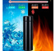 Garrafa Térmica LED Com Medidor Temperatura Squeeze Portátil