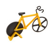 Cortador de Pizza em Aço Inox Bicicleta-Amarelo
