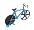 Cortador de Pizza em Aço Inox Bicicleta-Azul